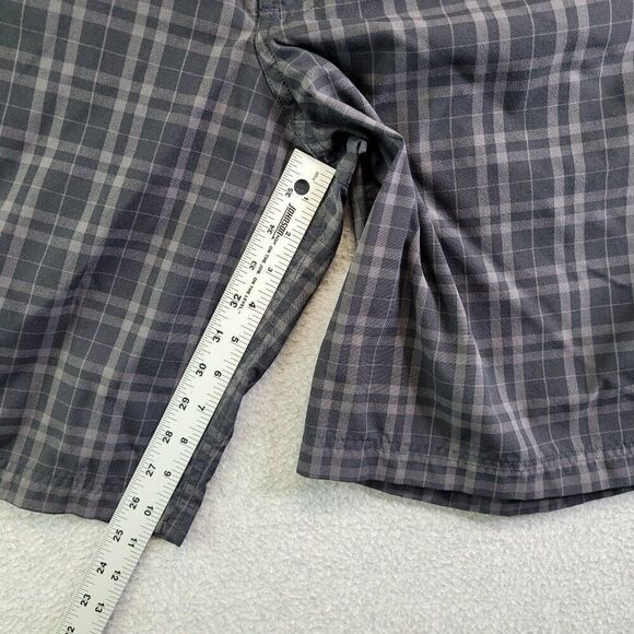 Lululemon Shorts Mens 36 Gray Plaid Kahuna Beach Skateboard Athleisure Resort - Picture 13 of 15